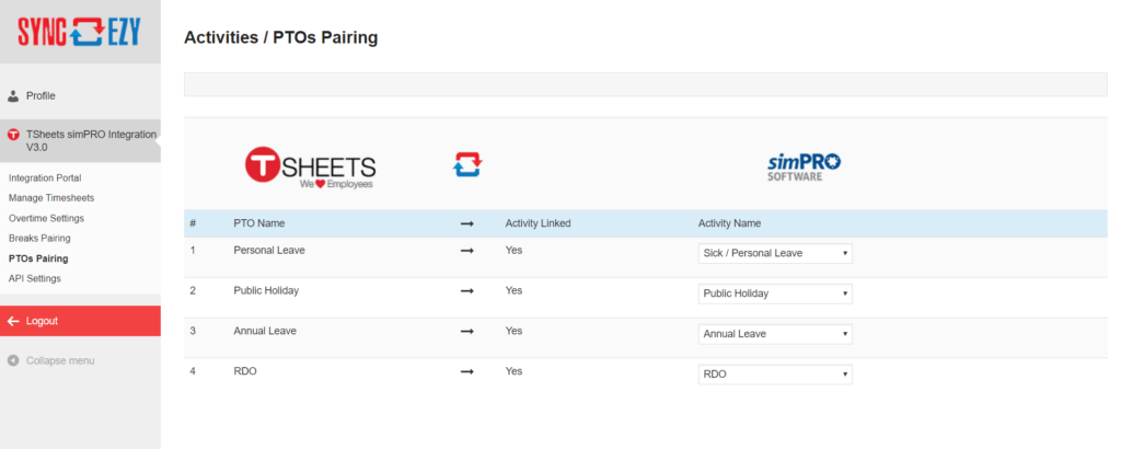 PTOs-Pairing