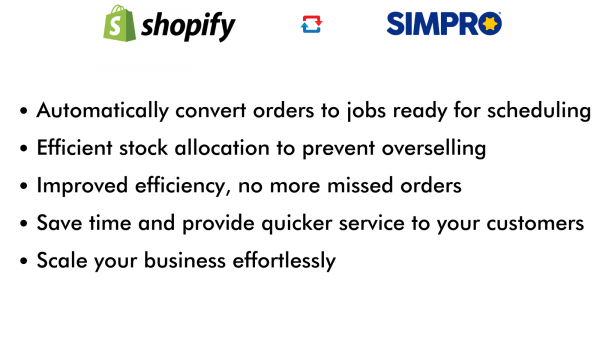 Shopify Simpro Integration