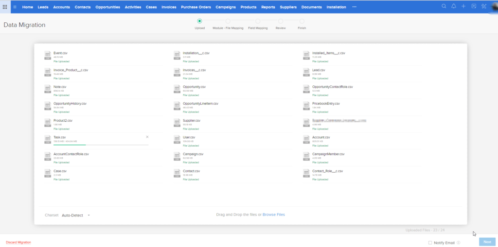 Upload-CSvs-into-ZOHO-Salesforce-Importer