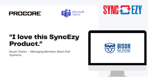 Procore SharePoint CRM Bison Rail Systems testimonial