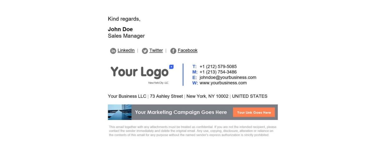 How to automatically generate a professional email signature