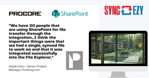 Procore SharePoint Prutting Canada testimonial 1