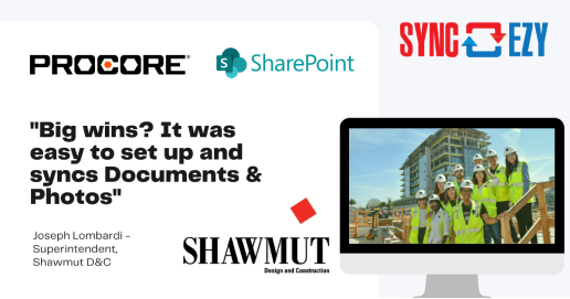 Procore Sharepoint SHAWMUT testimonial